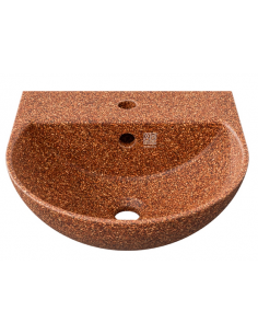 væghængt væg vægmonteret håndvask træ woodio moderne design badeværelse