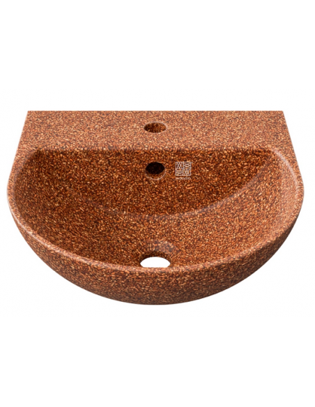 væghængt væg vægmonteret håndvask træ woodio moderne design badeværelse