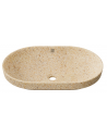 Woodio oval nedfældet håndvask 60 x 40 cm i træ - Natur