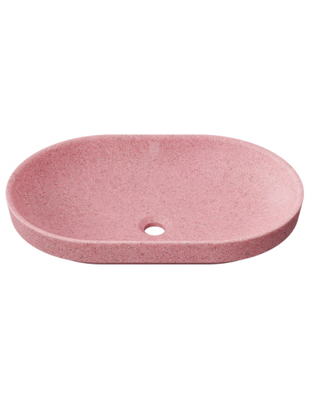 nedfældet oval håndvask træ woodio moderne design badeværelse bordplade