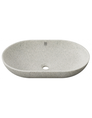 bordmonteret bordplade oval håndvask træ woodio moderne design badeværelse