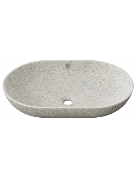 bordmonteret bordplade oval håndvask træ woodio moderne design badeværelse