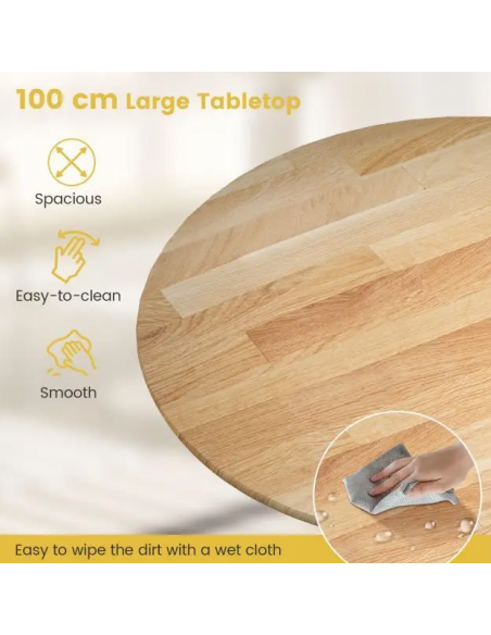 rundt spisebord indretning 100 træ