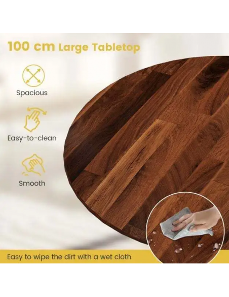 rundt spisebord indretning 100 træ