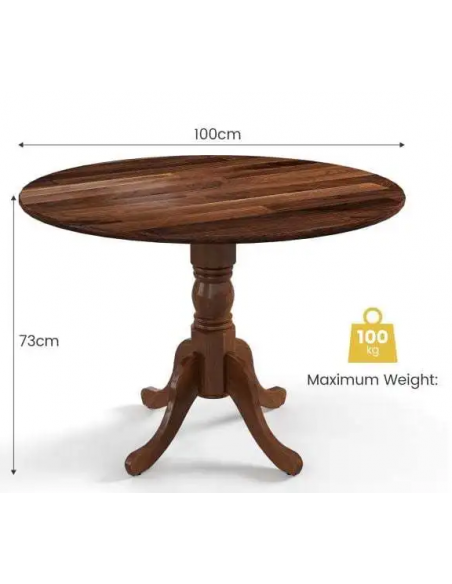 rundt spisebord indretning 100 træ