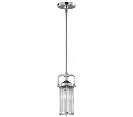 Malibu Badeværelseslampe i stål og glas H21,6 cm 1 x G9 LED - Poleret krom/Hvid