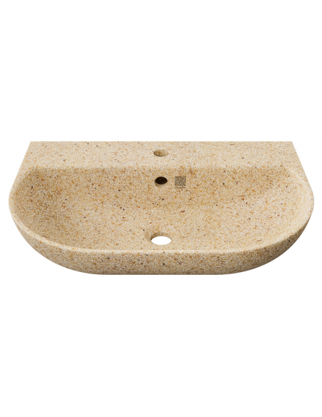 væghængt væg vægmonteret håndvask træ woodio moderne design badeværelse