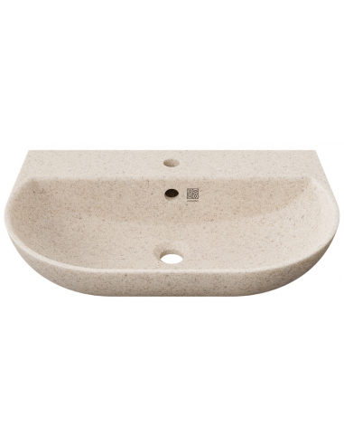 væghængt væg vægmonteret håndvask træ woodio moderne design badeværelse