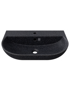 væghængt væg vægmonteret håndvask træ woodio moderne design badeværelse