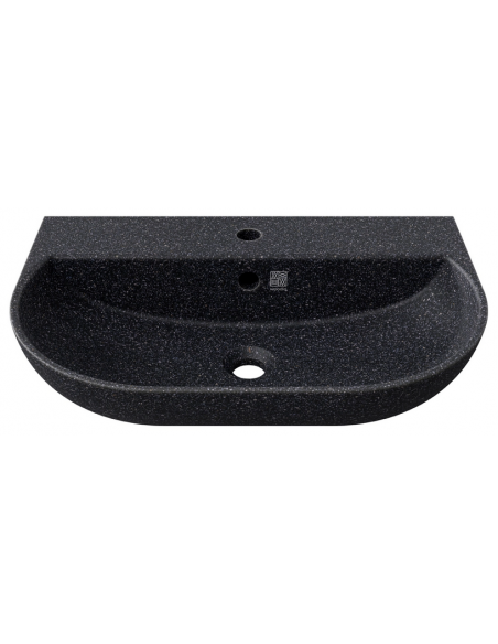 væghængt væg vægmonteret håndvask træ woodio moderne design badeværelse