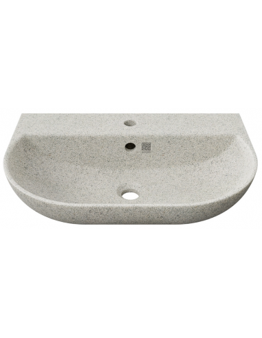 væghængt væg vægmonteret håndvask træ woodio moderne design badeværelse