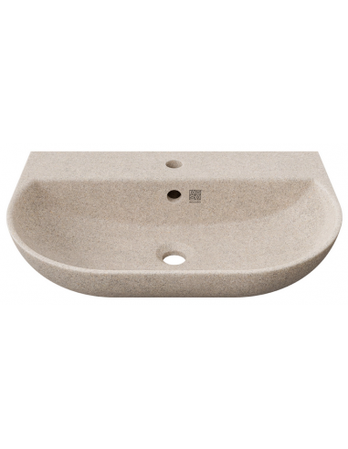 væghængt væg vægmonteret håndvask træ woodio moderne design badeværelse