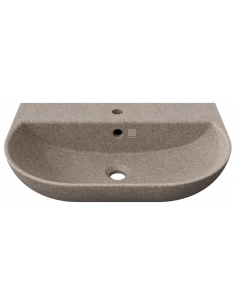 væghængt væg vægmonteret håndvask træ woodio moderne design badeværelse