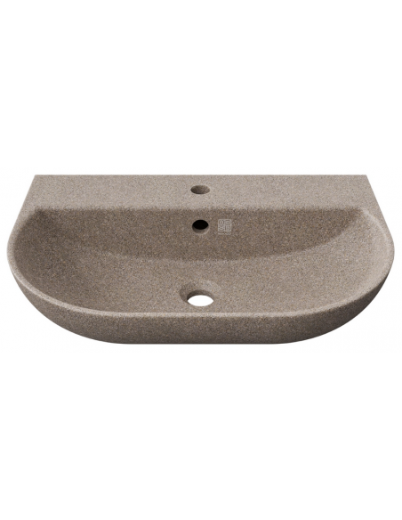 væghængt væg vægmonteret håndvask træ woodio moderne design badeværelse