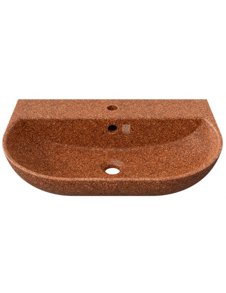 væghængt væg vægmonteret håndvask træ woodio moderne design badeværelse