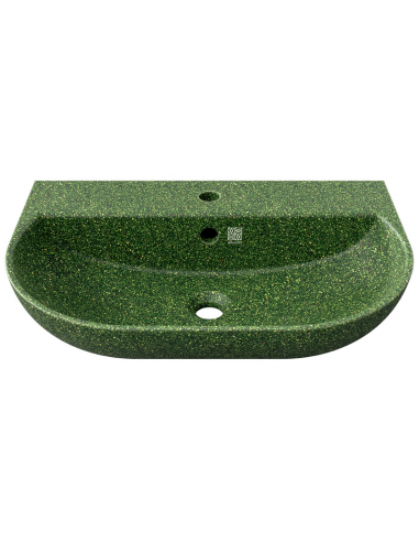 væghængt væg vægmonteret håndvask træ woodio moderne design badeværelse