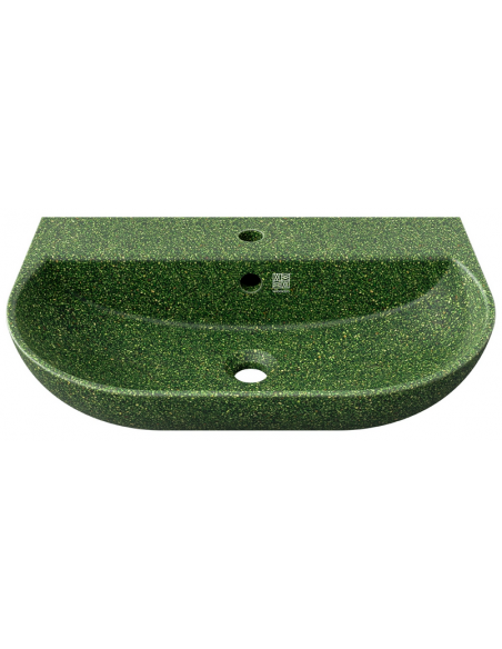 væghængt væg vægmonteret håndvask træ woodio moderne design badeværelse