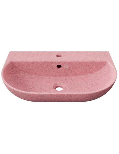 væghængt væg vægmonteret håndvask træ woodio moderne design badeværelse