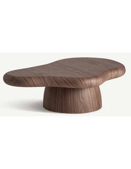 sofabord valnød træ organisk moderne design