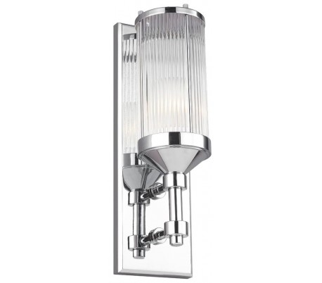 Se Paulson Badeværelseslampe i stål og glas H38,1 cm 1 x G9 LED - Poleret krom/Klar hos Lepong.dk