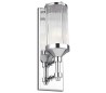 Paulson Badeværelseslampe i stål og glas H38,1 cm 1 x G9 LED - Poleret krom/Klar