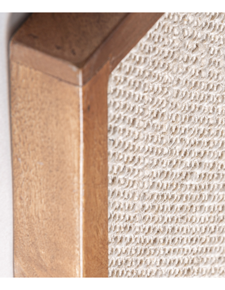 abstrakt billede motiv maleri stof tekstil træ rustikt moderne design ramme