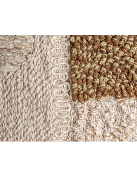 abstrakt billede motiv maleri stof tekstil træ rustikt moderne design ramme