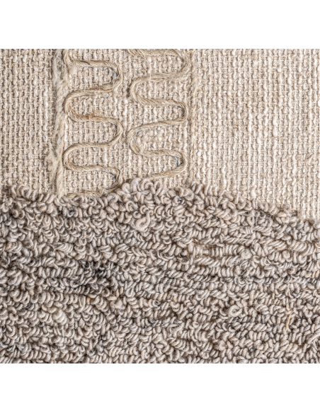 abstrakt billede motiv maleri stof tekstil træ rustikt moderne design ramme