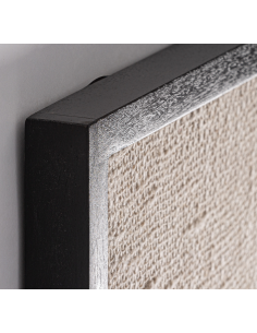 abstrakt billede motiv maleri stof tekstil træ rustikt moderne design ramme 2