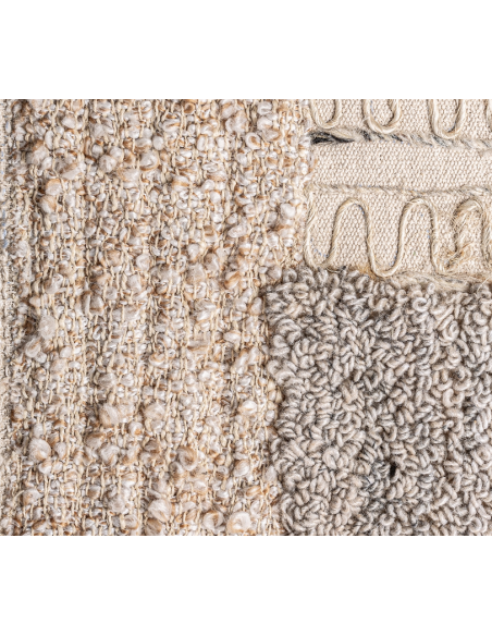 abstrakt billede motiv maleri stof tekstil træ rustikt moderne design ramme