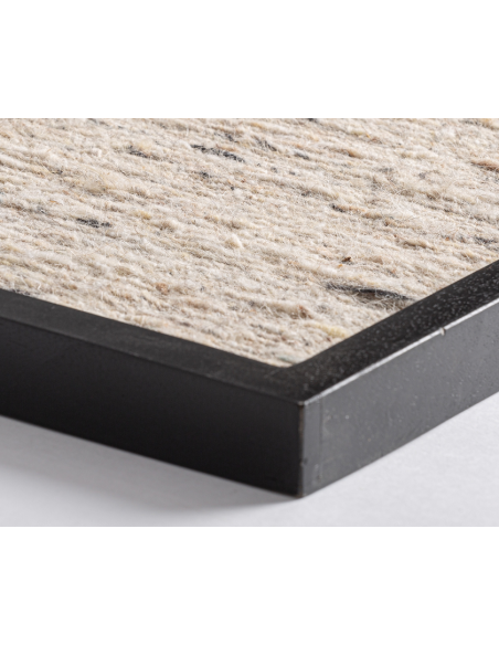 abstrakt billede motiv maleri stof tekstil træ rustikt moderne design ramme