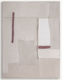 abstrakt billede motiv maleri stof tekstil træ rustikt moderne design ramme