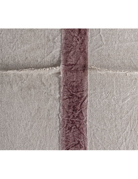 abstrakt billede motiv maleri stof tekstil træ rustikt moderne design ramme