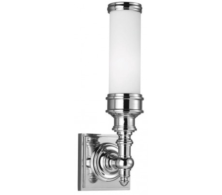 Billede af Payne Badeværelseslampe i stål og glas H36,2 cm 1 x G9 LED - Poleret krom/Hvid