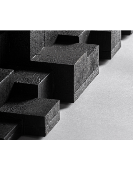 skulptur spisebord sort moderne design træ