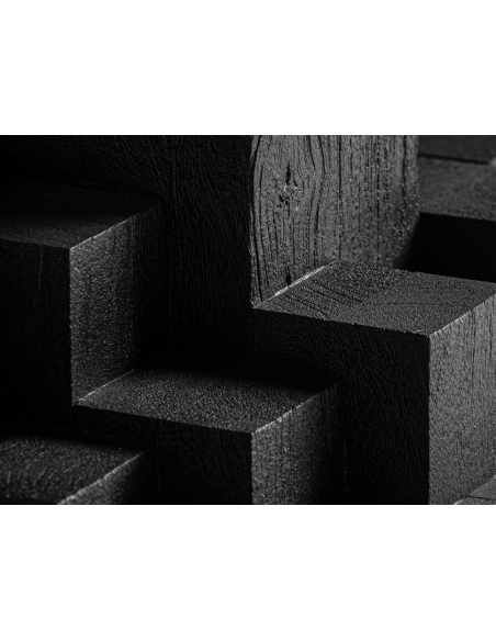 skulptur spisebord sort moderne design træ