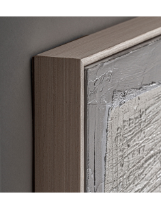 abstrakt billede motiv maleri stof tekstil træ rustikt moderne design ramme 2