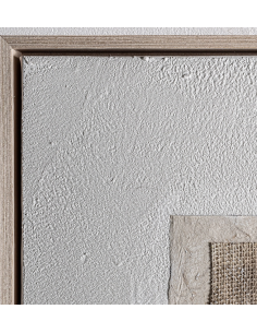 abstrakt billede motiv maleri stof tekstil træ rustikt moderne design ramme 2