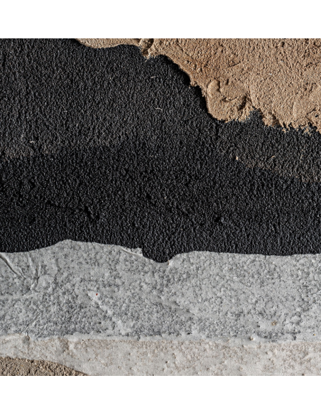 abstrakt billede motiv maleri stof tekstil træ rustikt moderne design ramme