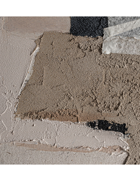 abstrakt billede motiv maleri stof tekstil træ rustikt moderne design ramme