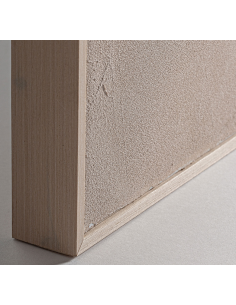 abstrakt billede motiv maleri stof tekstil træ rustikt moderne design ramme 2