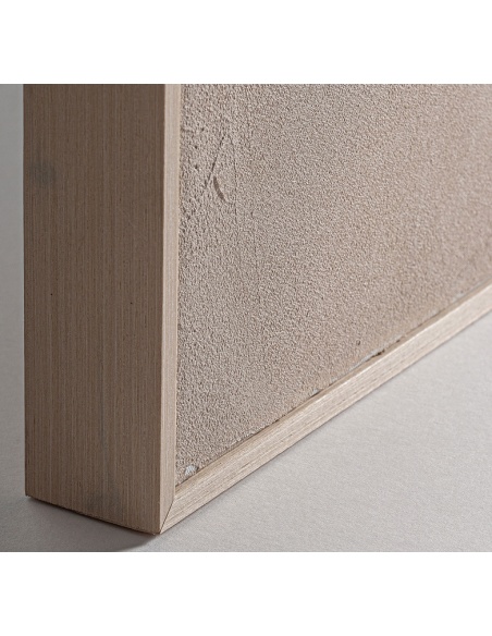 abstrakt billede motiv maleri stof tekstil træ rustikt moderne design ramme