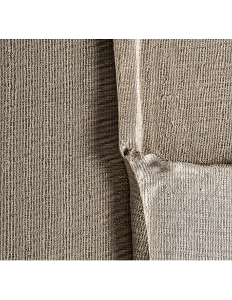 abstrakt billede motiv maleri stof tekstil træ rustikt moderne design ramme