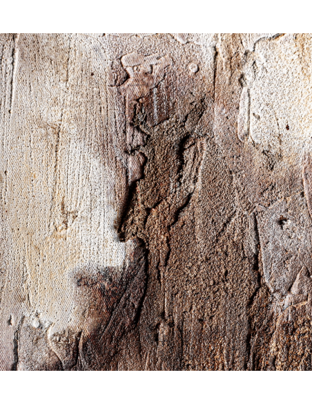 abstrakt billede motiv maleri stof tekstil træ rustikt moderne design ramme