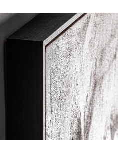 abstrakt billede motiv maleri stof tekstil træ rustikt moderne design ramme 2