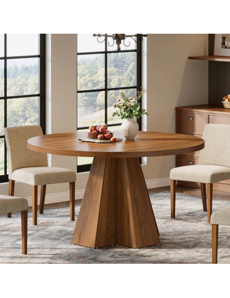 rundt spisebord indretning billigt træ runde 120