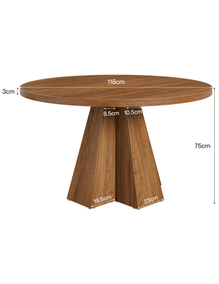 rundt spisebord indretning billigt træ runde 120