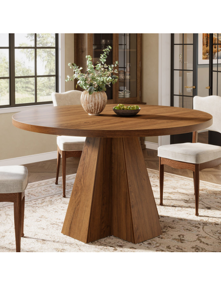 rundt spisebord indretning billigt træ runde 120