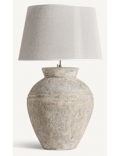 rustik bordlampe høj stor beton grå