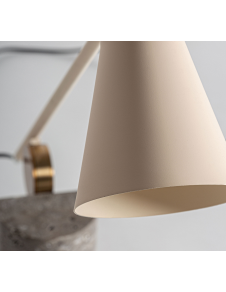 moderne bordlampe marmor travertin design rustikt skrivebord skrivebordslampe